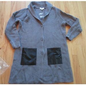 New Denim & Company Cardigan Jacket XS Small 2 4